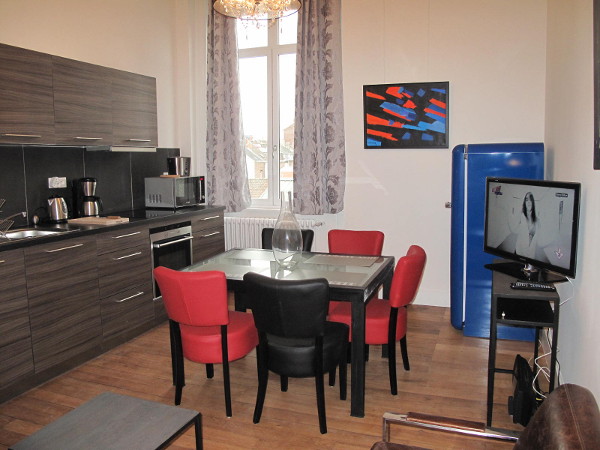 1 bedroom furnished apartment 45 sqm rental Valenciennes