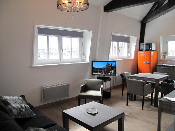 1 bedroom furnished apartment 40 sqm rental Valenciennes