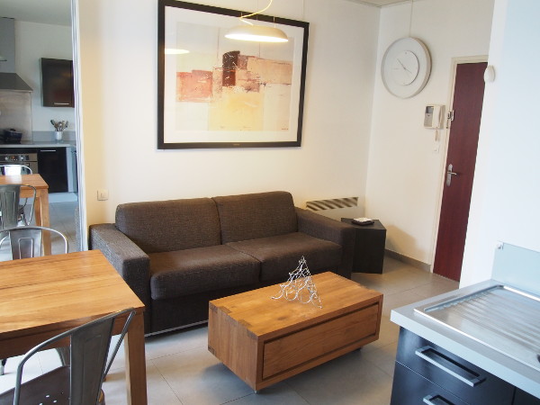 Luxury furnished studio apartment 22m² + balcony + underground car park rental Valenciennes